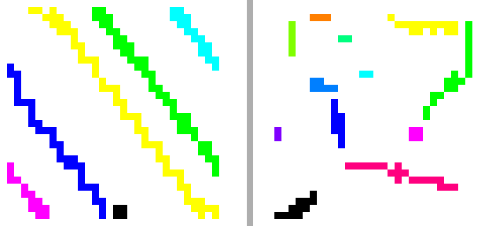 Component labeling lines